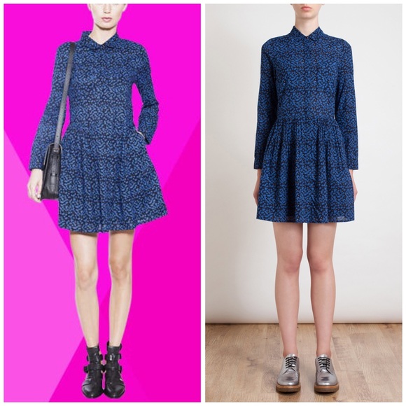 Chinti and Parker London Star Print Shirt Dress